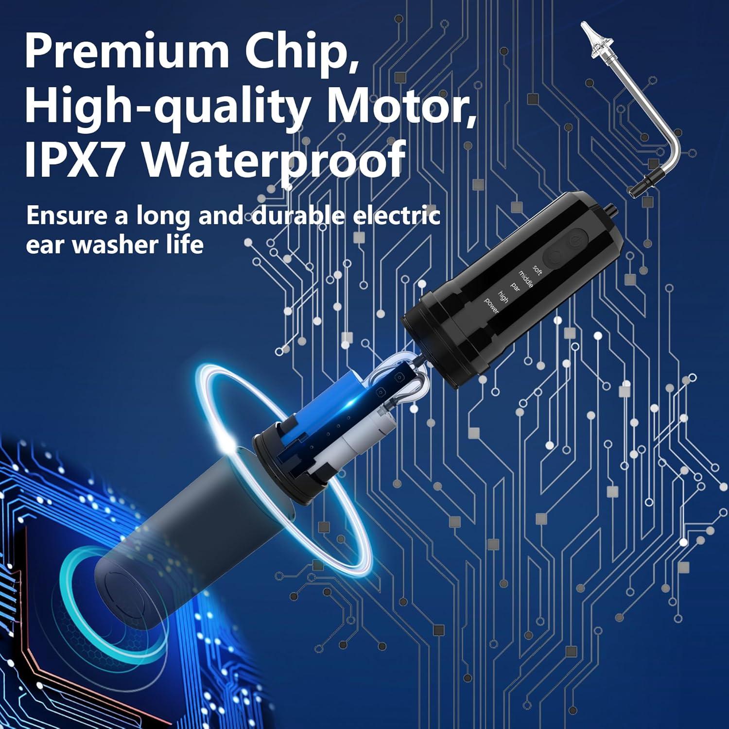 Kit de limpieza de oídos eléctrico Pirzlqie con 6 puntas