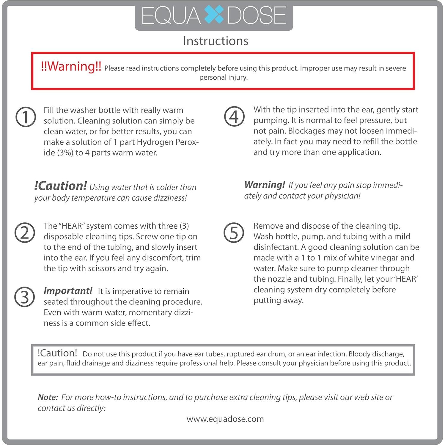 Kit de Limpieza de Oídos Equadose HEAR - 3 Puntas Desechables