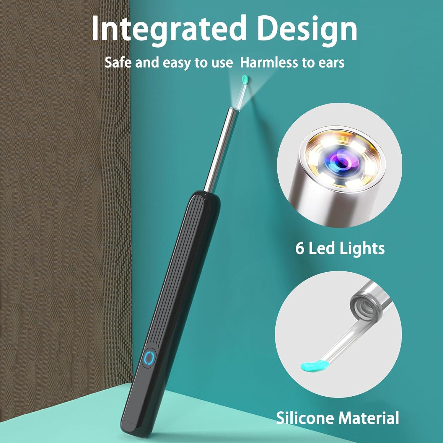 Limpiador de Oídos con Cámara HD 1080P Yunwei, Carga Rápida