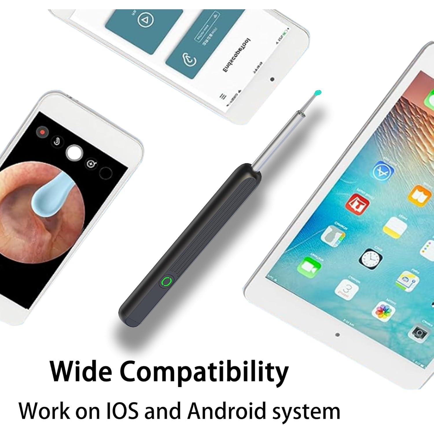 Limpiador de Oídos con Cámara HD 1080P Yunwei, Carga Rápida