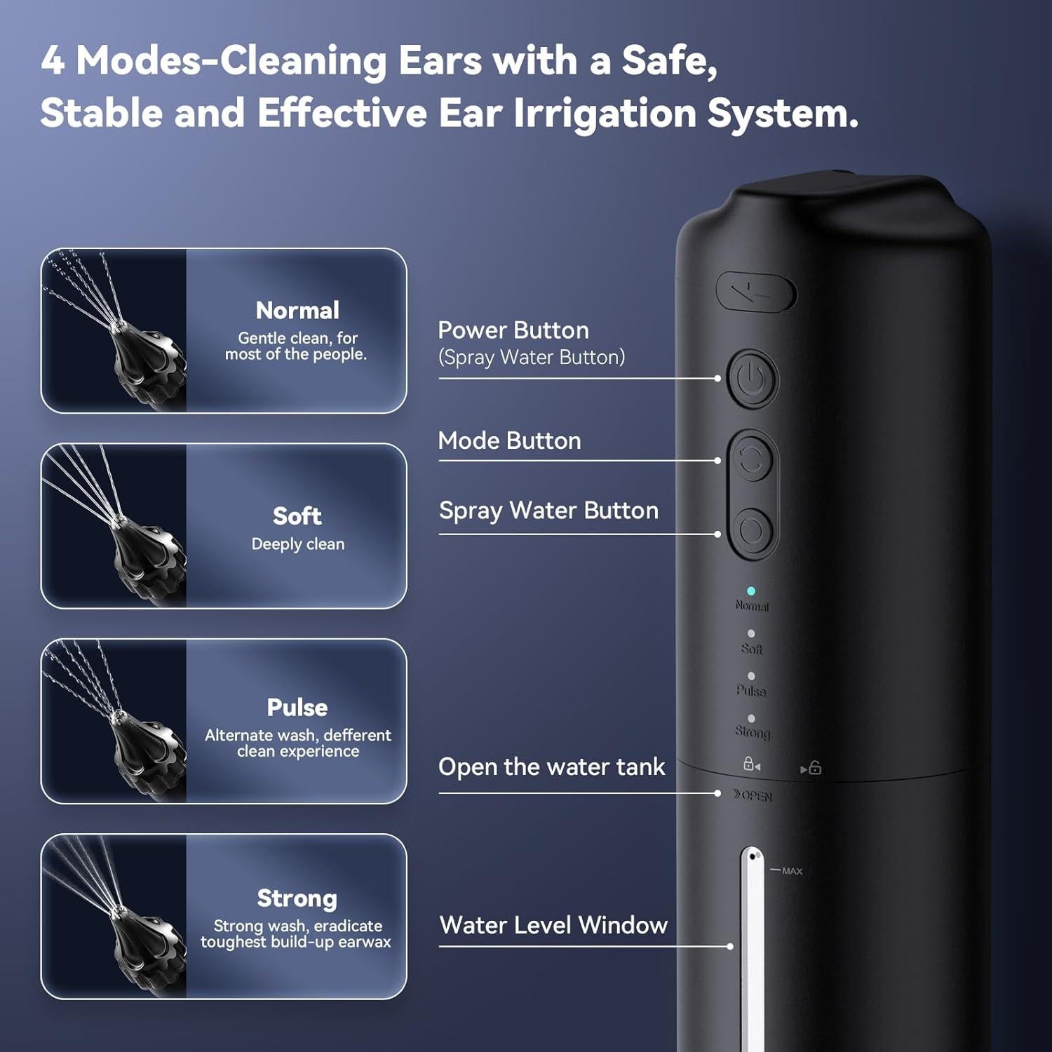 Kit de Limpieza de Oídos ENIFER Recargable USB 4 Modos