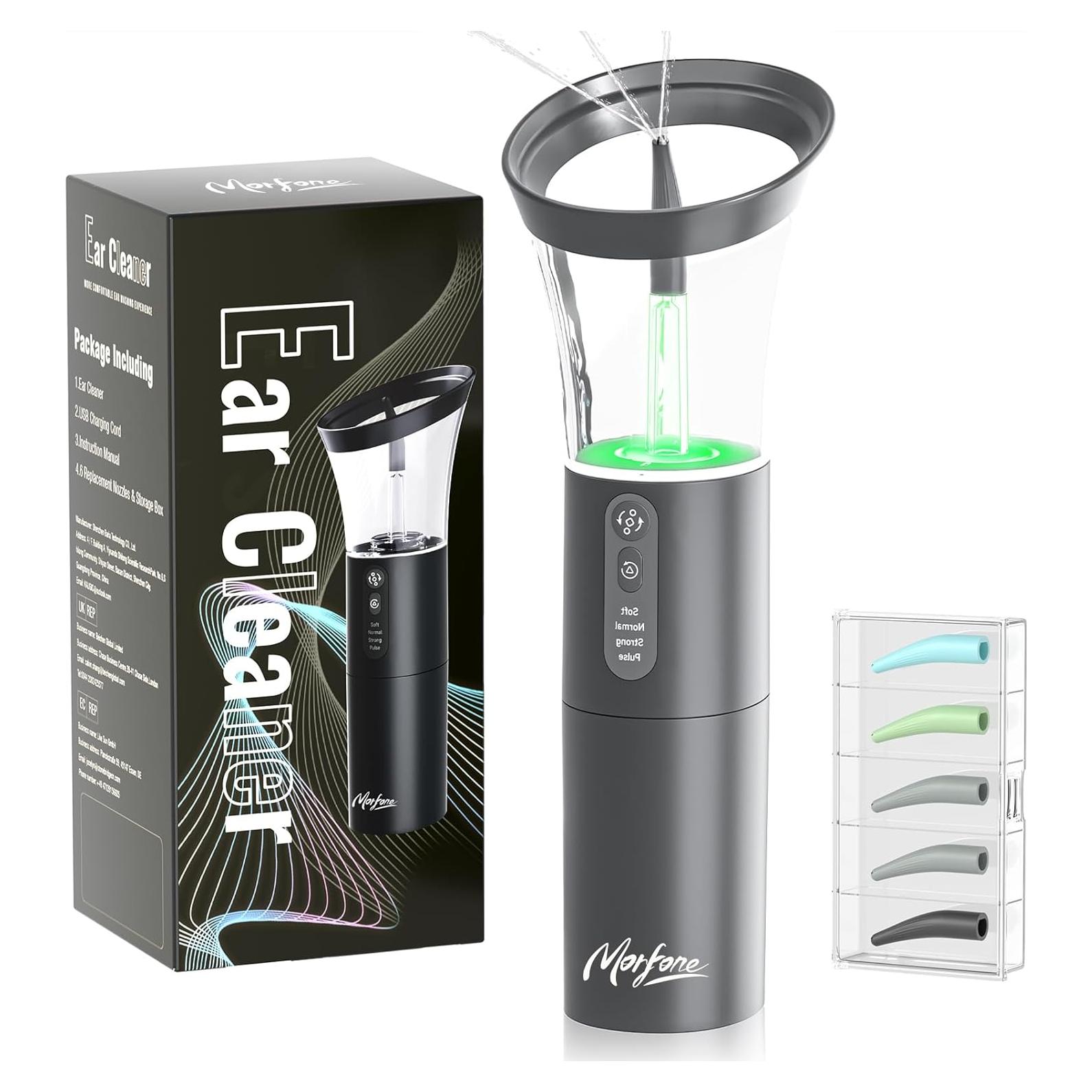 Kit de Limpieza de Oídos Eléctrico Baria con 4 Modos de Presión