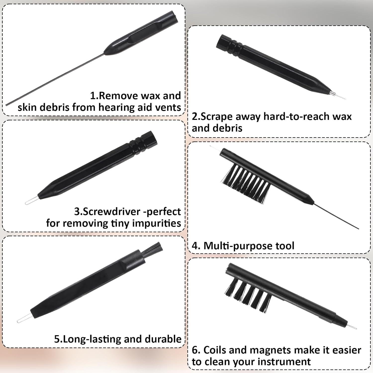 Kit de limpieza para audífonos 12 piezas DIVINA VITAE con bolsa