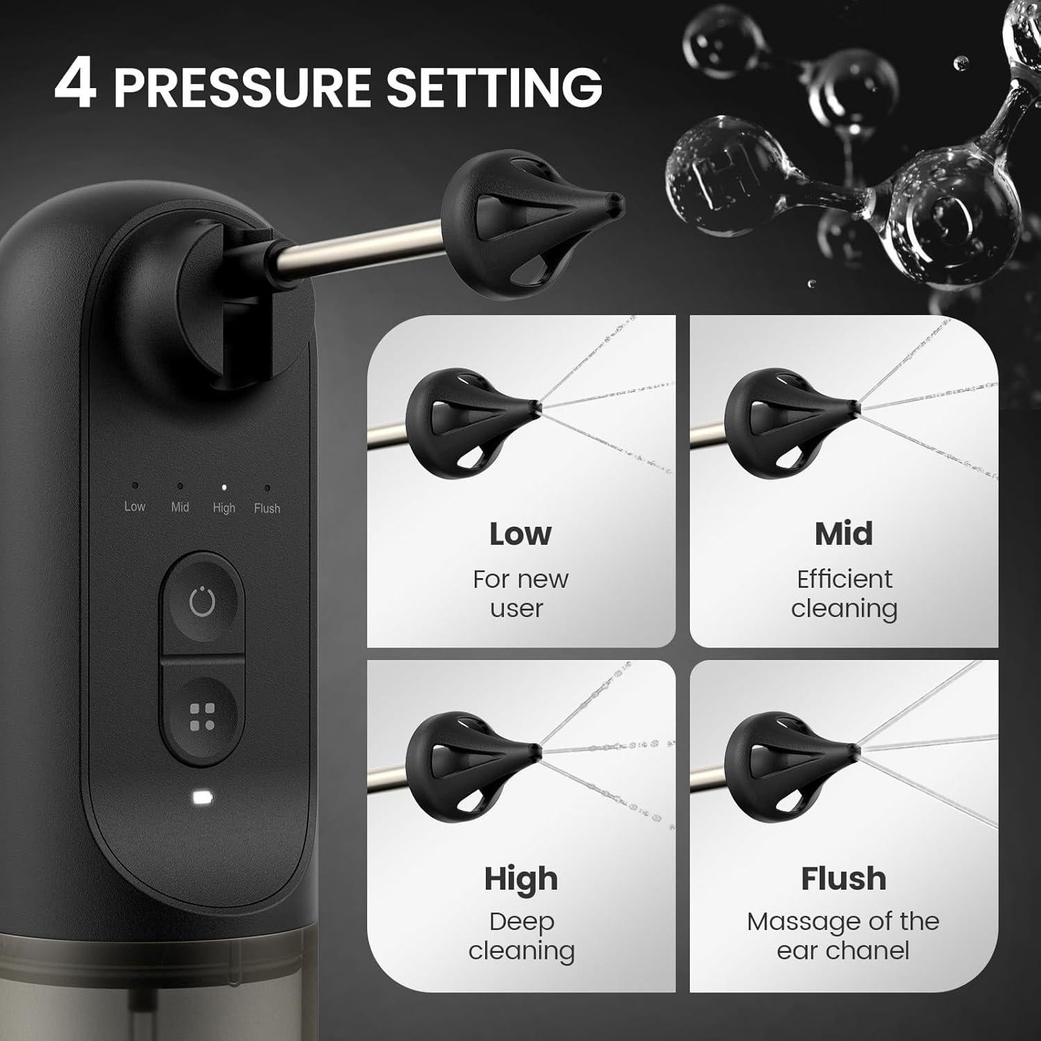 Kit Limpiador de Cerumen IPX5 Havenit 6 Piezas 12.7cm