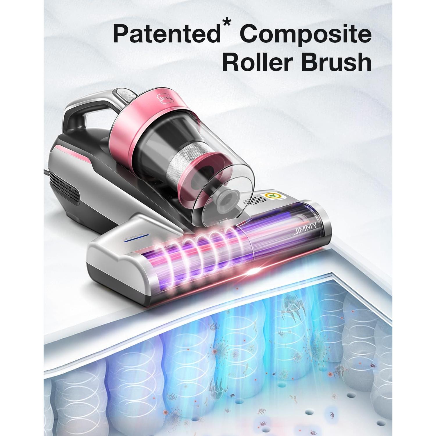 Jimmy Mattress Vacuum Cleaner, Bed Vacuum Cleaner with UV-C Light & Ultrasonic, 15Kpa Suction 500W Powerful Handheld Vacuums for Dust & Pet Hair with HEPA (BX5 Pro, Corded)