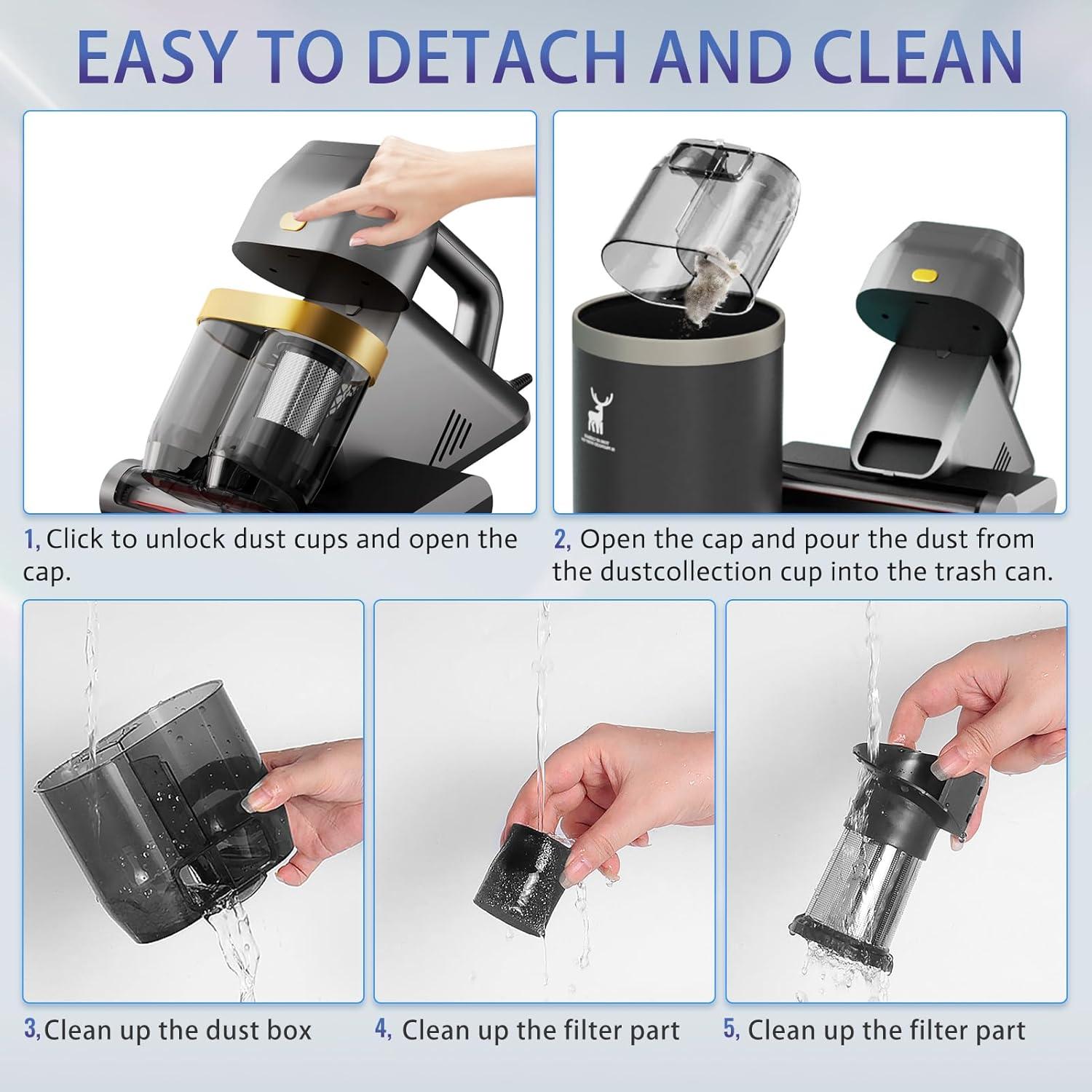 Aspiradora de Colchones HYNSEN CR558 550W con UV y Ultrasonido