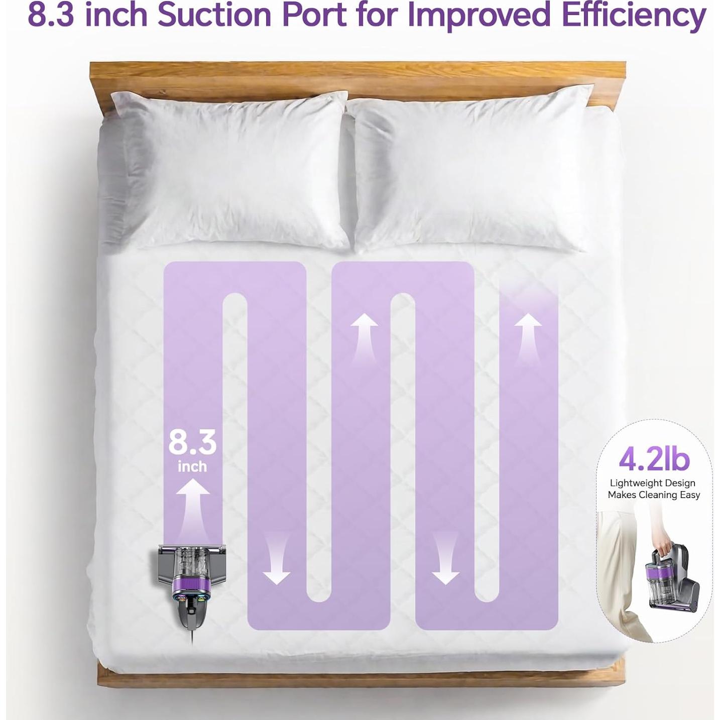 Aspiradora de Colchones Airpher V1 500W con Luz UV-C y Filtro HEPA