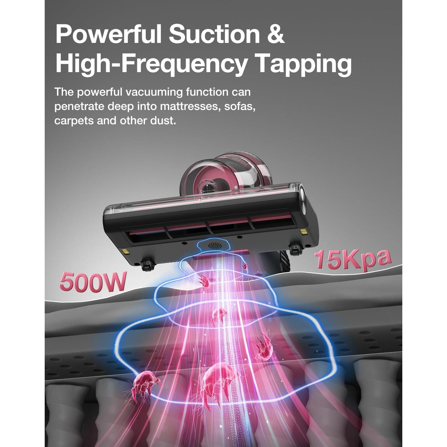 Aspiradora de Colchones Jimmy BX8, 500W, Luz UV, Filtro HEPA