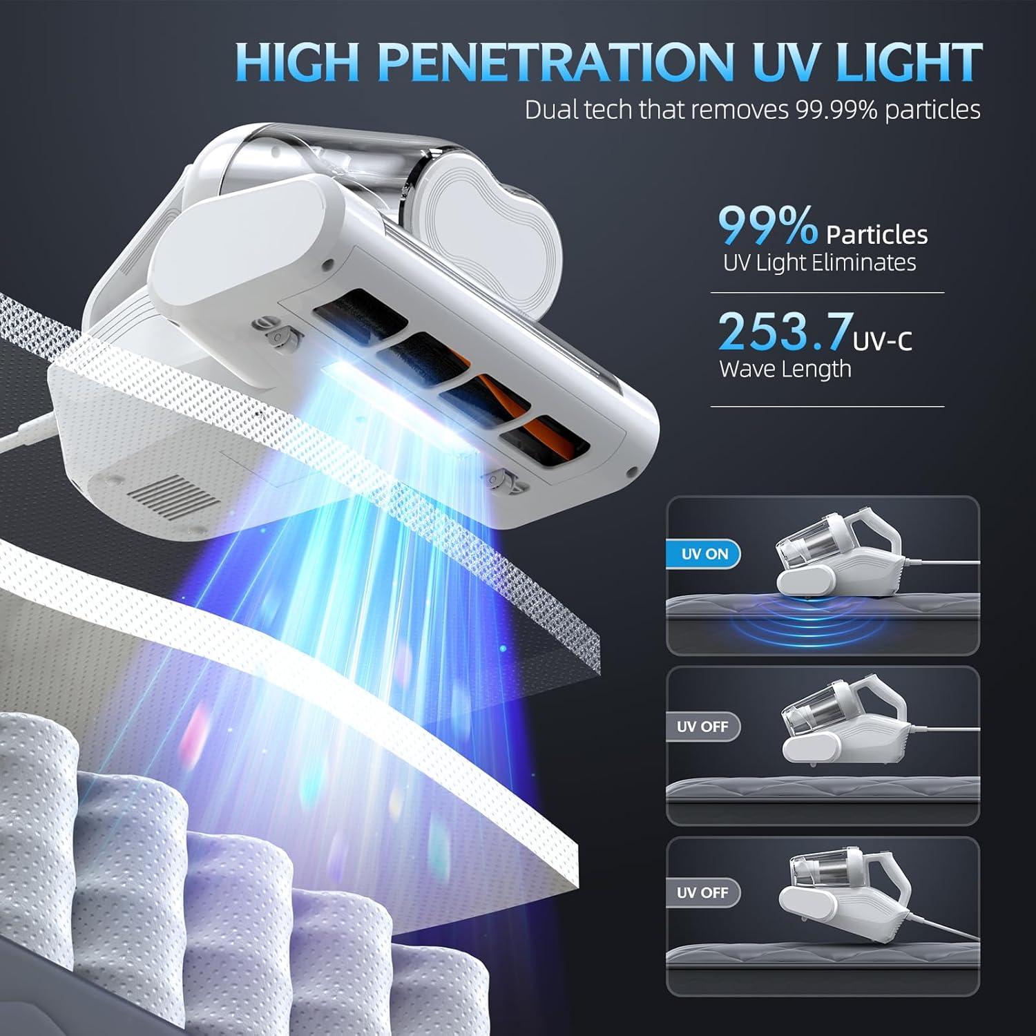 Limpiador de colchones JPHYLL Ultra-UVC-K16 600W con luz UV-C