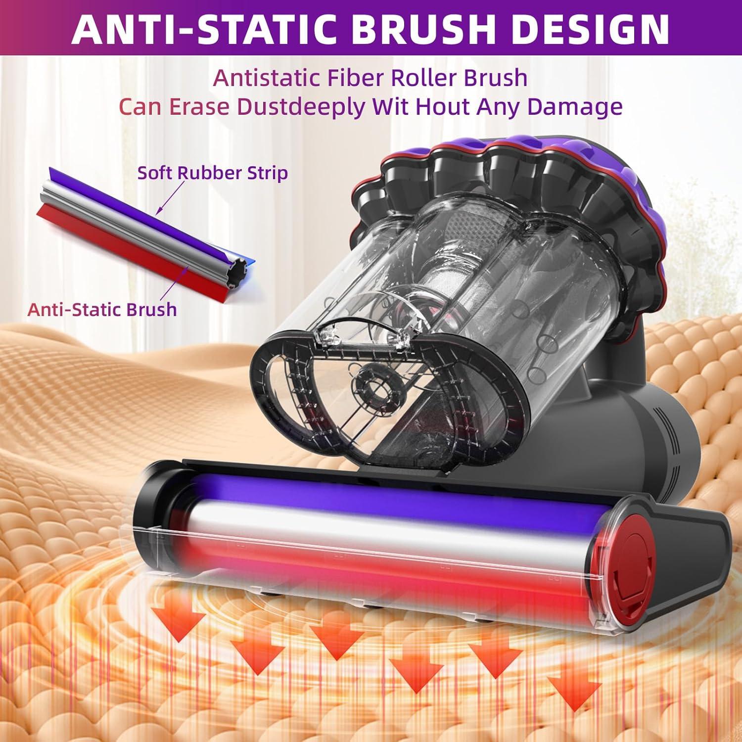 Aspiradora de Colchón Kimdog CM003 500W con Luz UV-C y Filtro HEPA