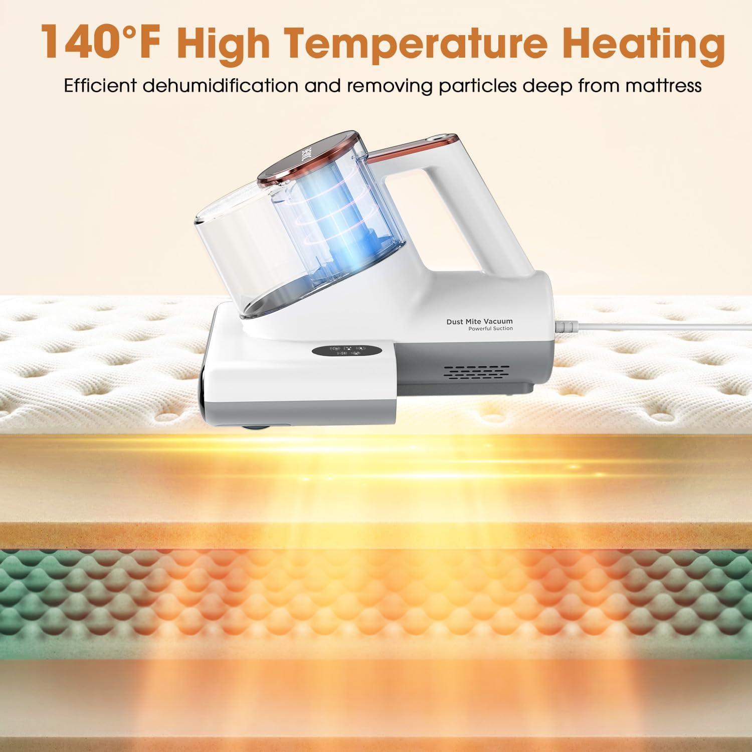 Aspiradora de Colchones DEVINC P860 con Luz UV-C y Filtro HEPA