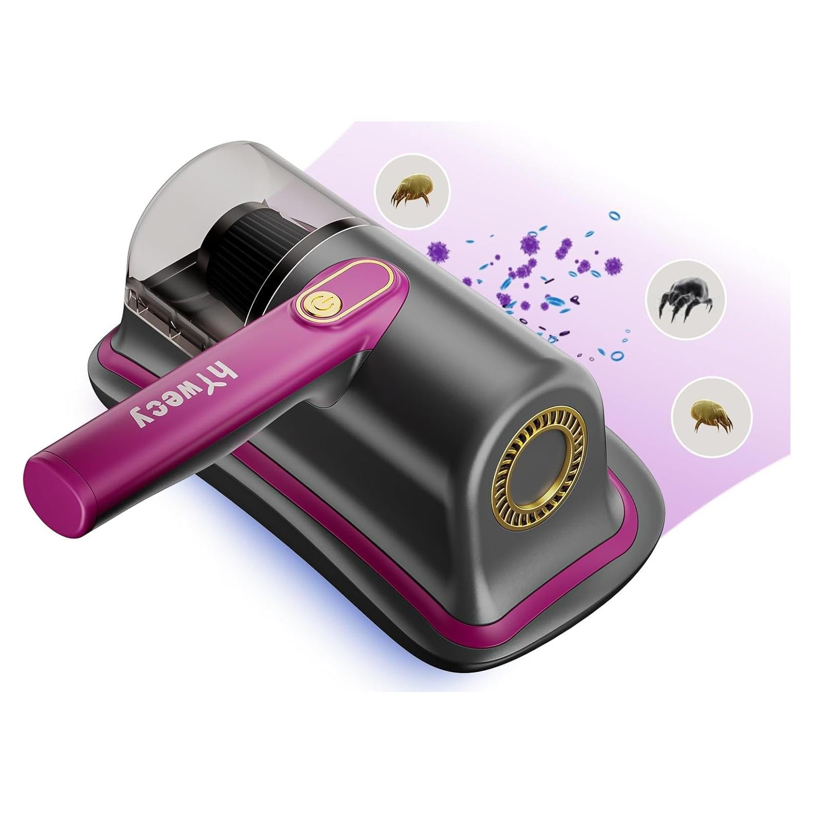 Aspiradora de Cama Inalámbrica hYwecy HC-11 con Luz UV