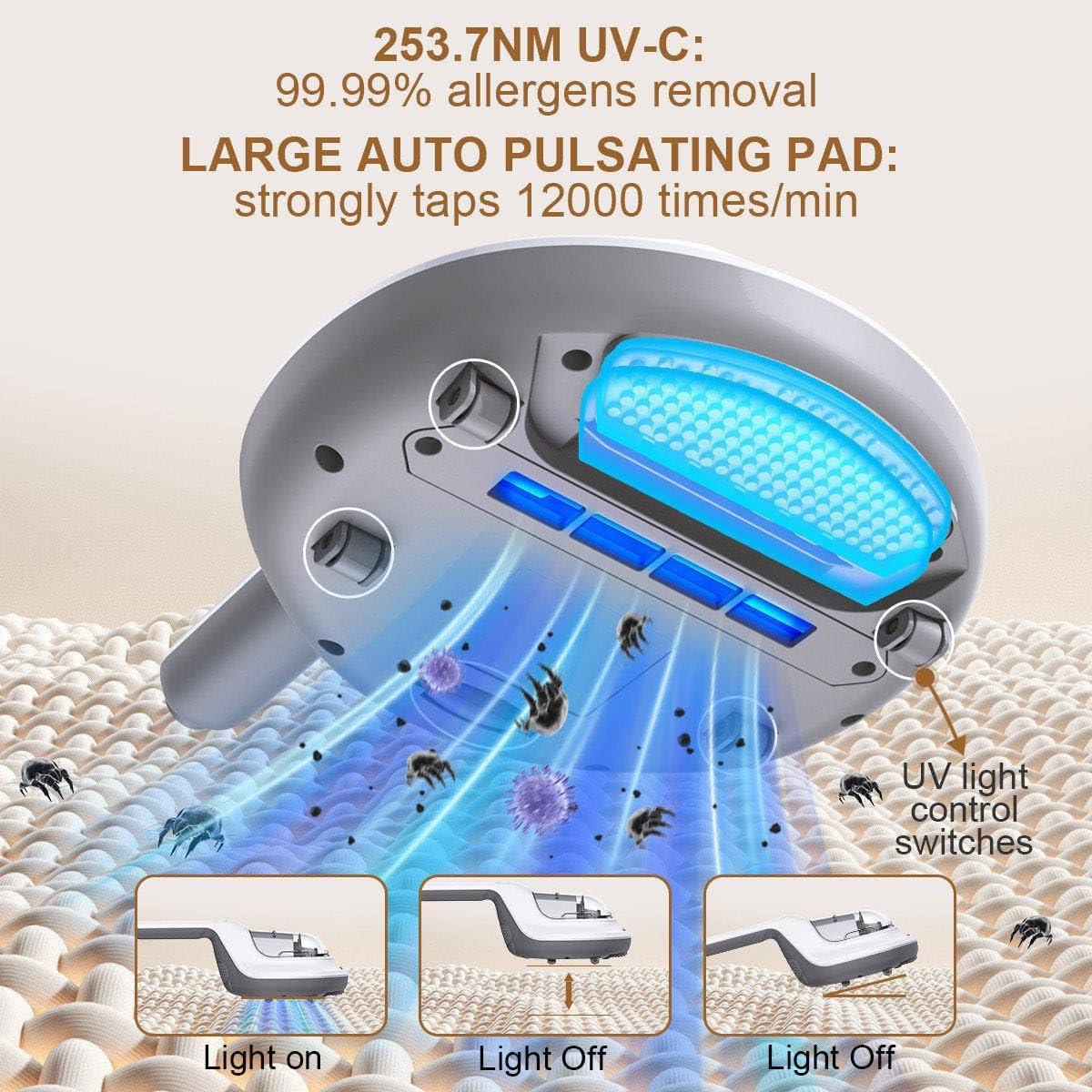 Aspiradora de Colchones Ne Ros N-HV0003 con Luz UV-C 300W