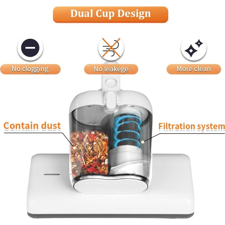 Aspiradora de Colchón Laymi UV810 450W con Luz UV-C y Filtro HEPA