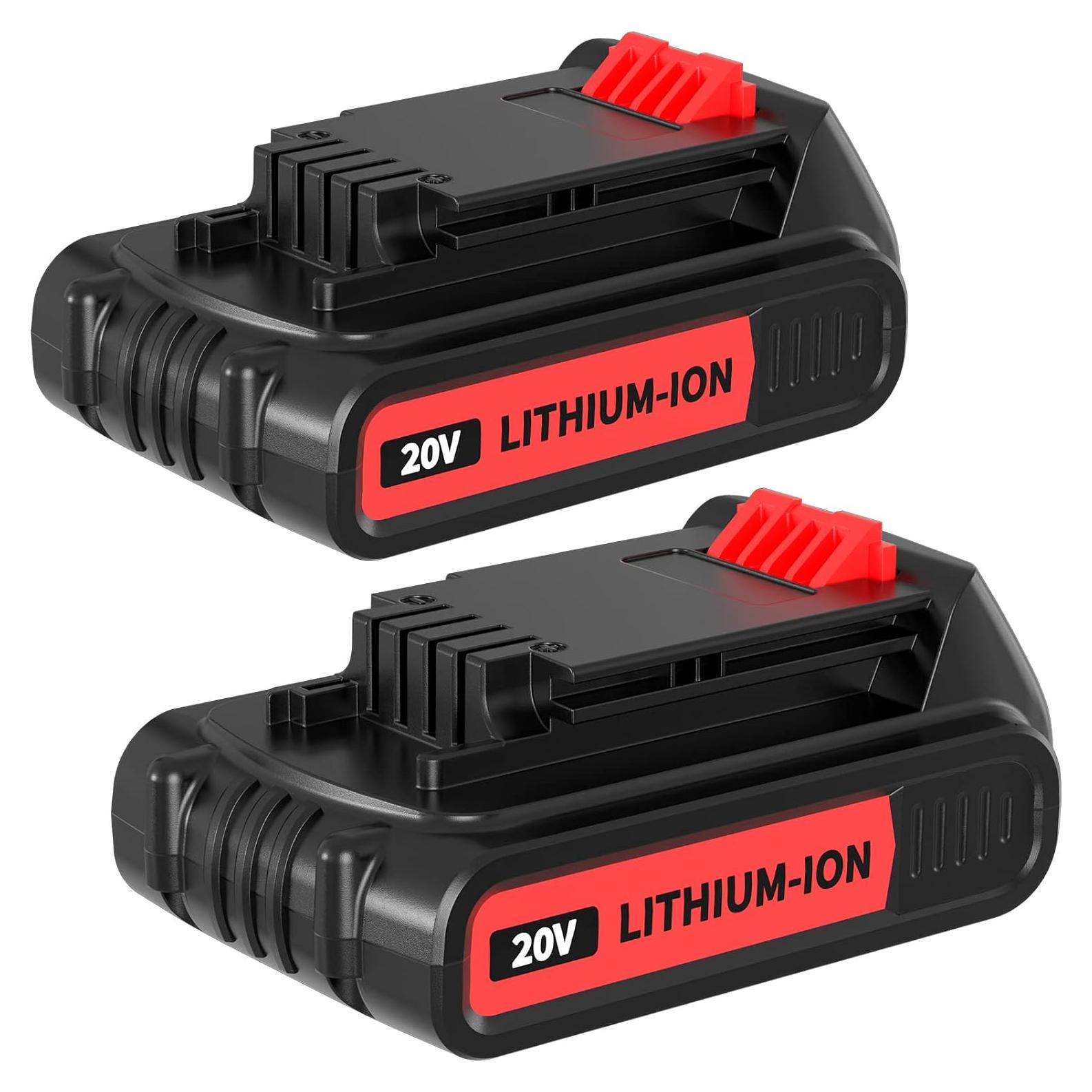 Paquete 2 Baterías 3.8Ah Black & Decker 20V Litio