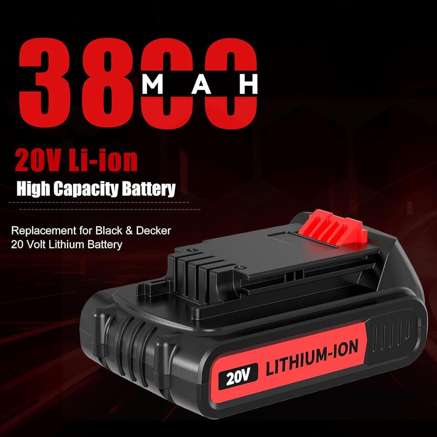 Paquete 2 Baterías 3.8Ah Black & Decker 20V Litio