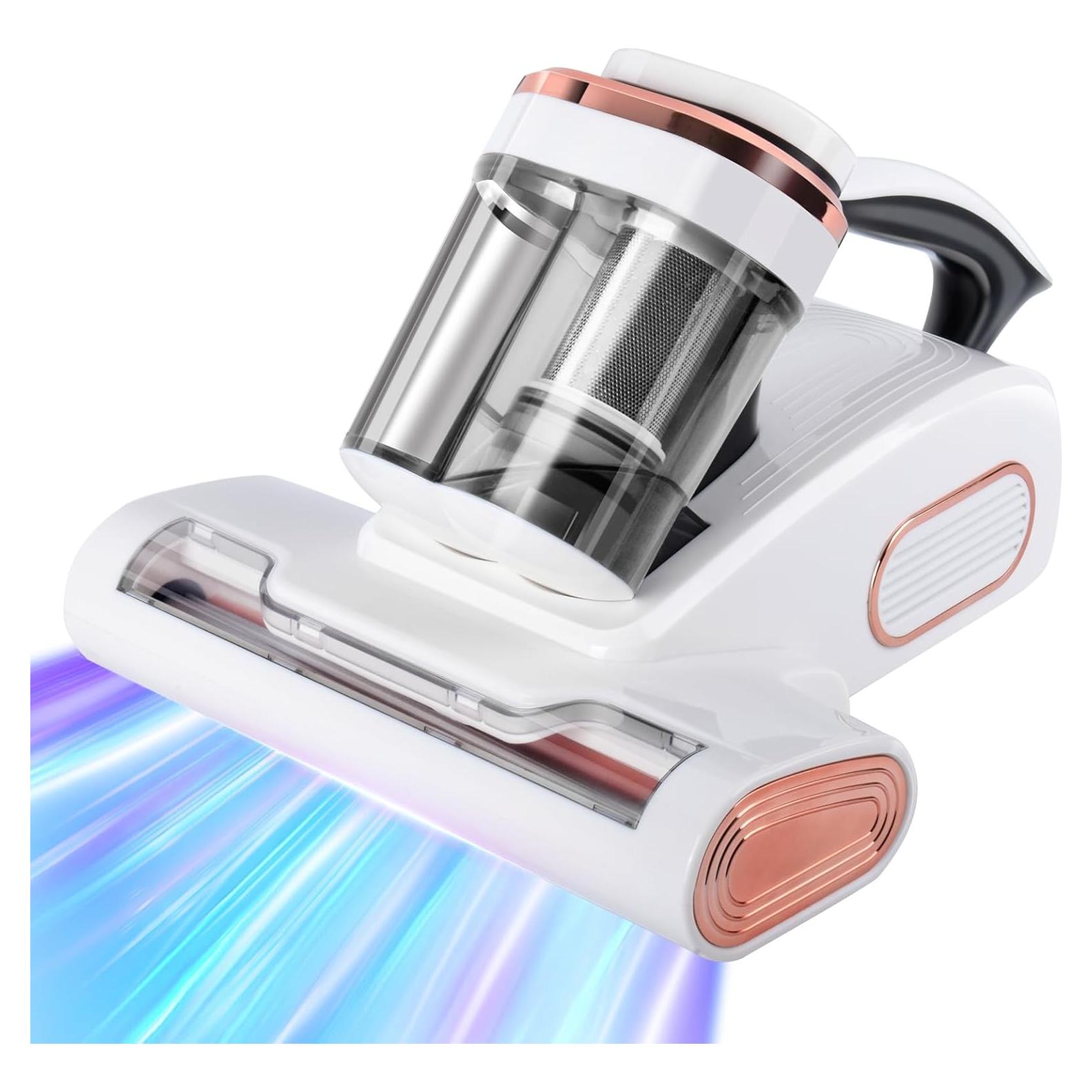 Aspiradora de Cama Zerzuo 500W Portátil HEPA Blanco