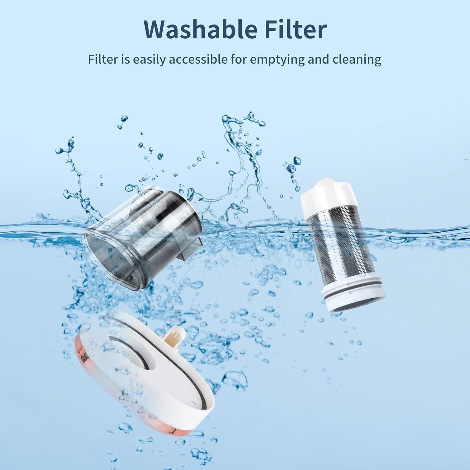 Aspiradora de Cama Zerzuo 500W Portátil HEPA Blanco