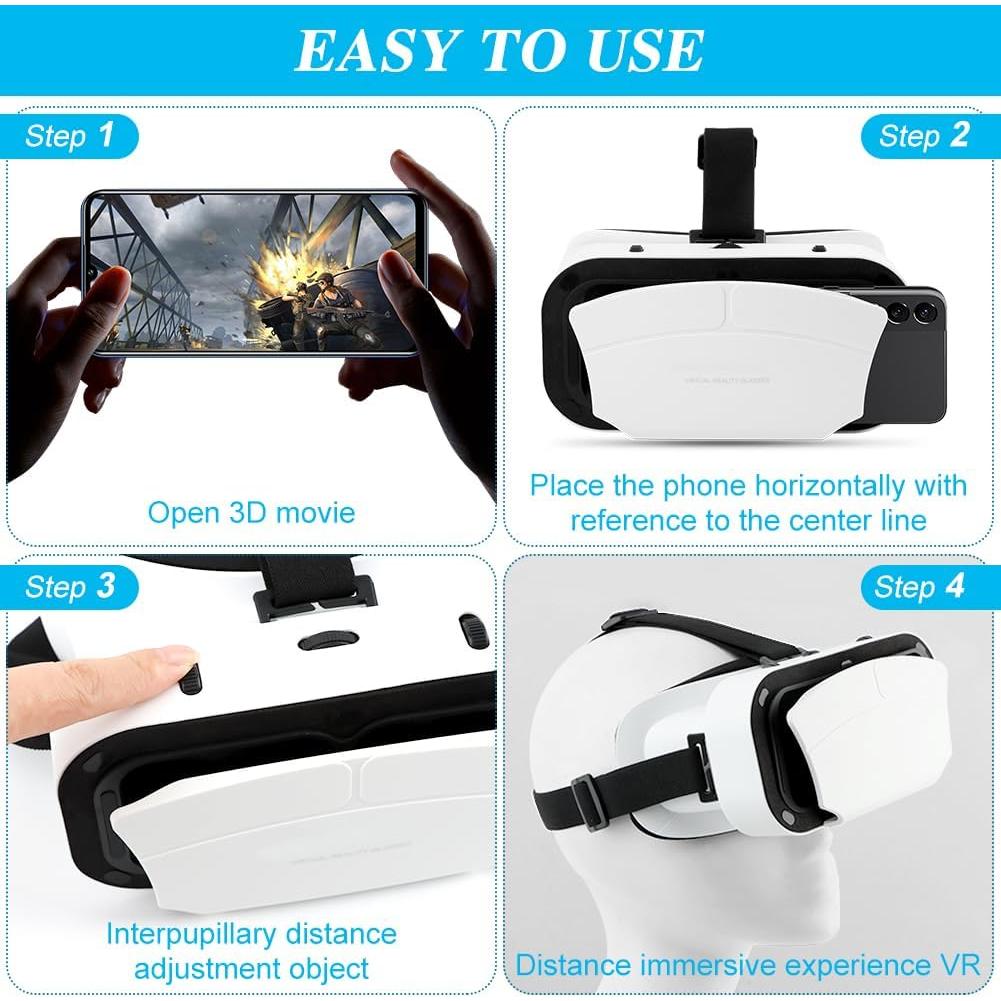 Gafas de Realidad Virtual Saycker VR Ajustables HD 360°
