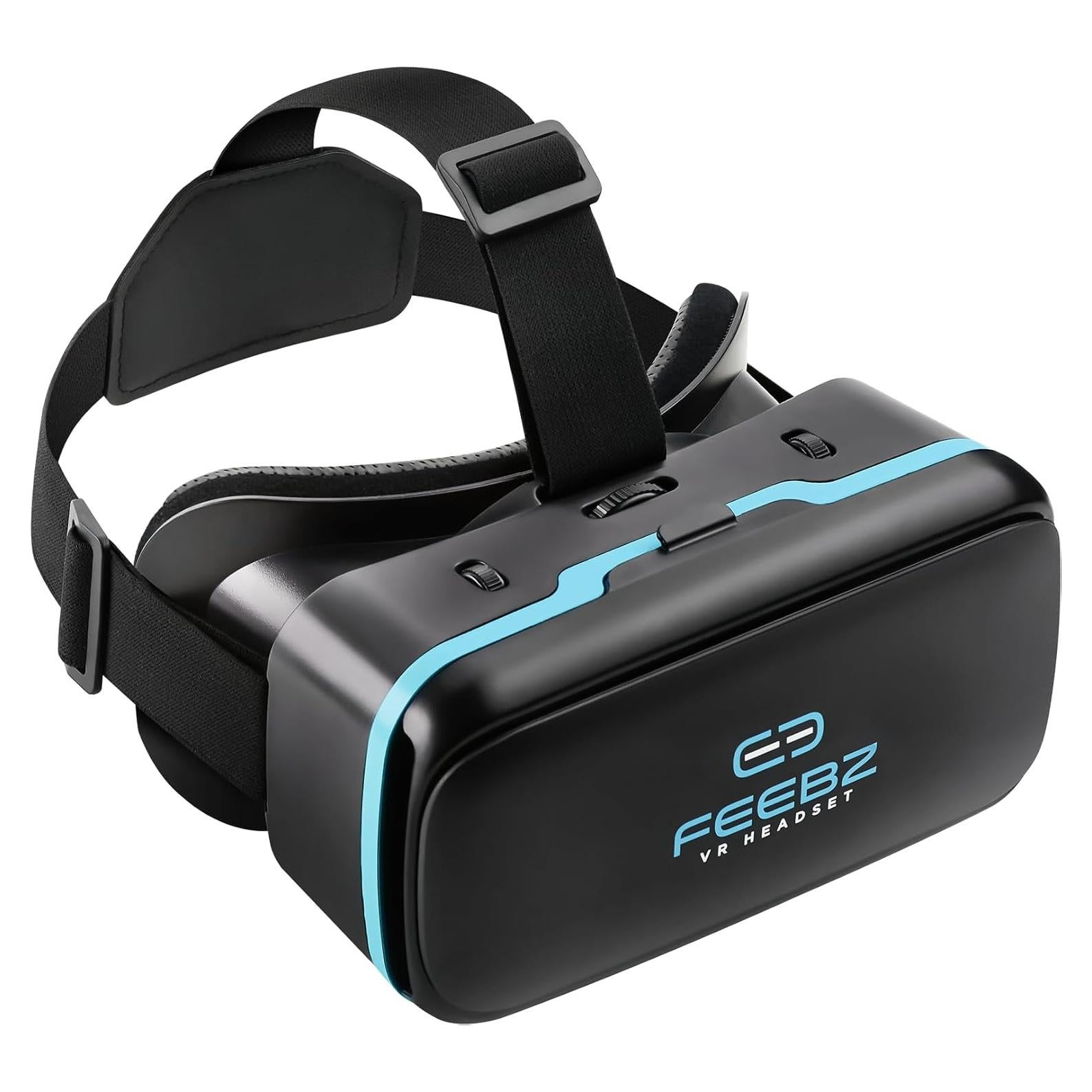 VR Headset for iPhone & Android 1.0 - for Kids | with Links to 3D VR Videos + VR Games for Android | Virtual Reality Goggles Set for Phones 4.5"-6.5"