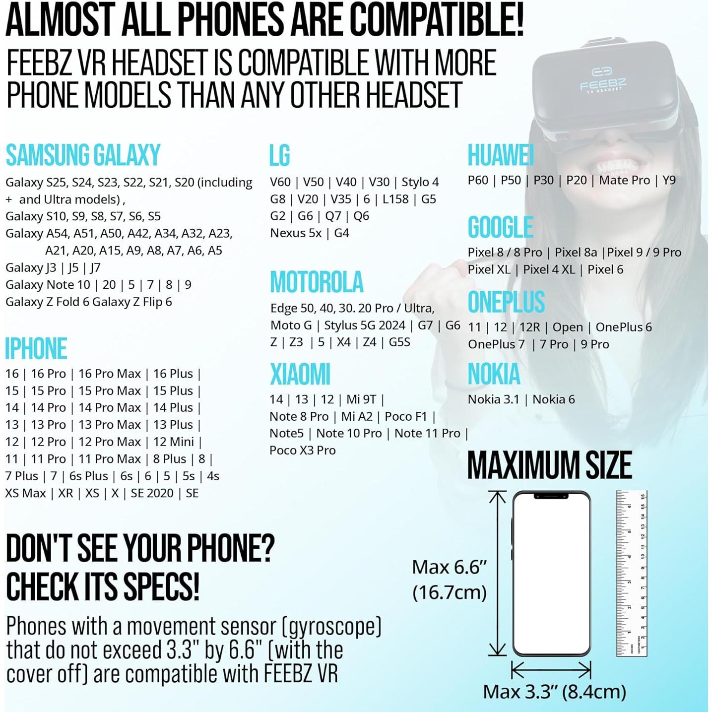 VR Headset for iPhone & Android 1.0 - for Kids | with Links to 3D VR Videos + VR Games for Android | Virtual Reality Goggles Set for Phones 4.5"-6.5"