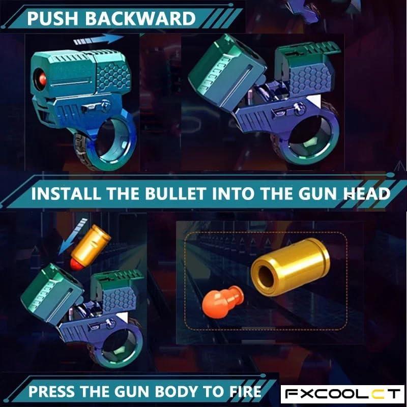 Juguete Antiestrés FXCOOLCT Pistola EDC Verde para Adultos