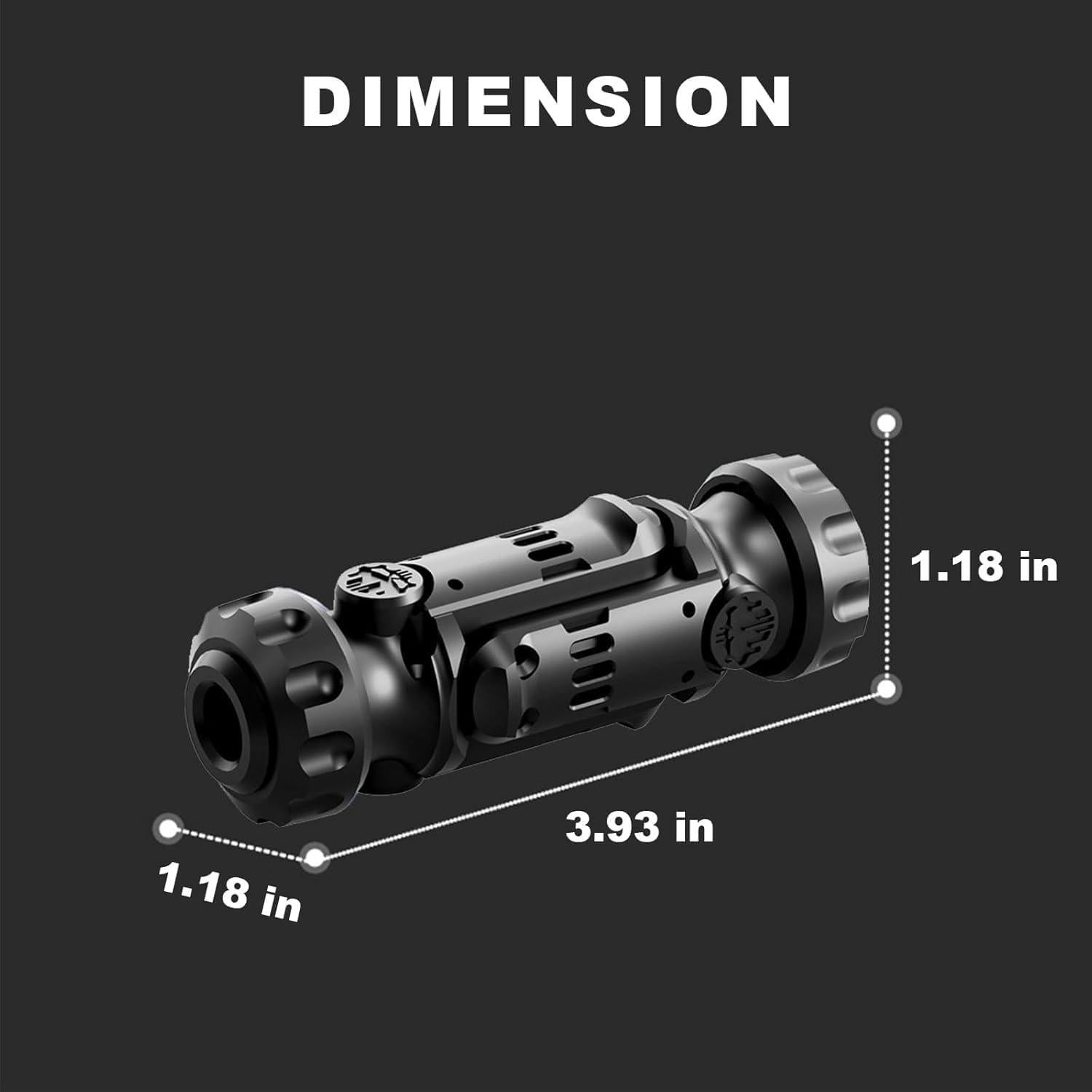 Juguete Antiestrés de Metal HLCP - Spinner EDC Negro