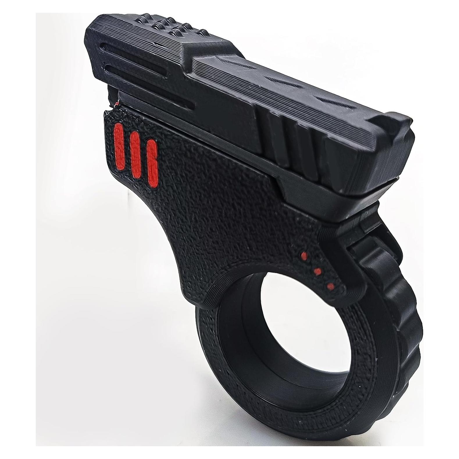 Deslizador Fidget Negro Ography Alivio Estrés 3D 6.1x4.8cm