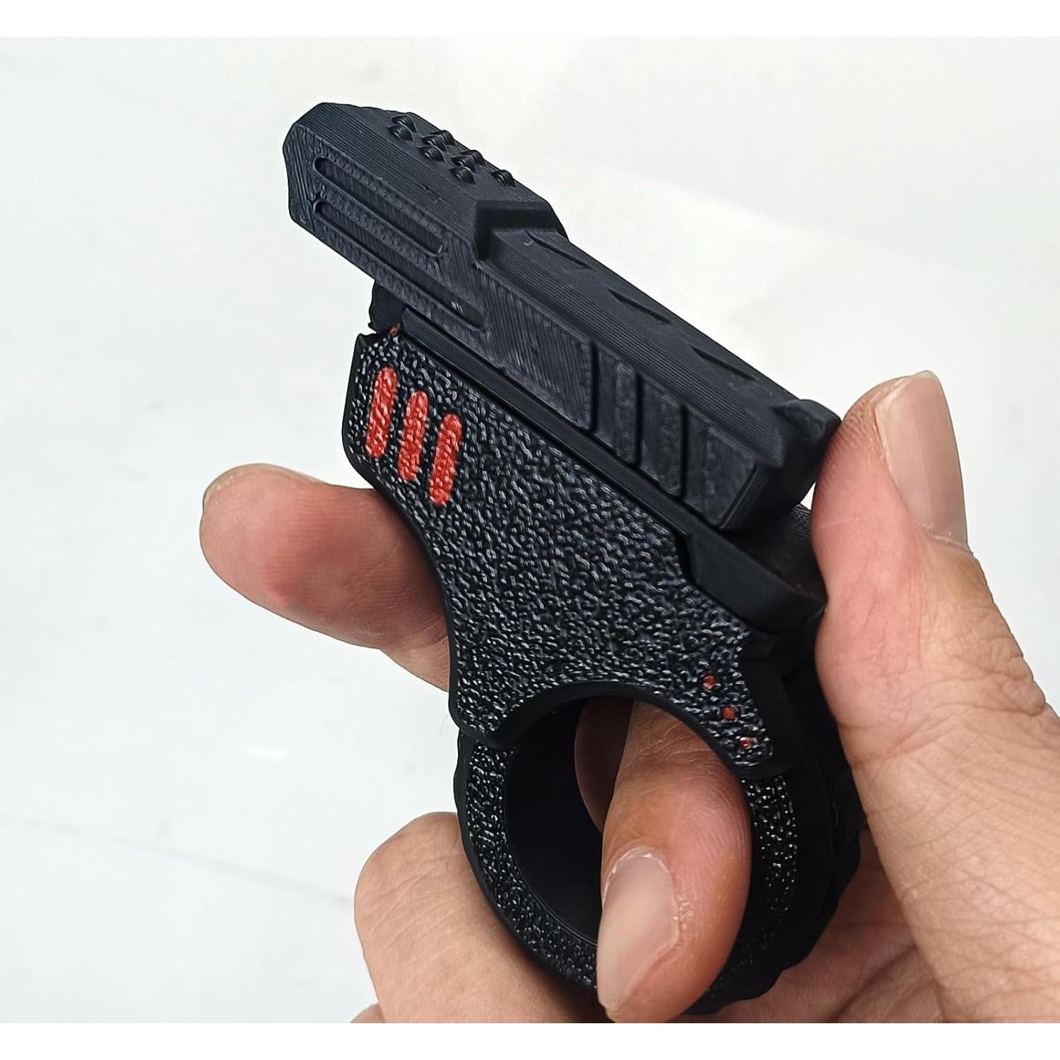 Deslizador Fidget Negro Ography Alivio Estrés 3D 6.1x4.8cm