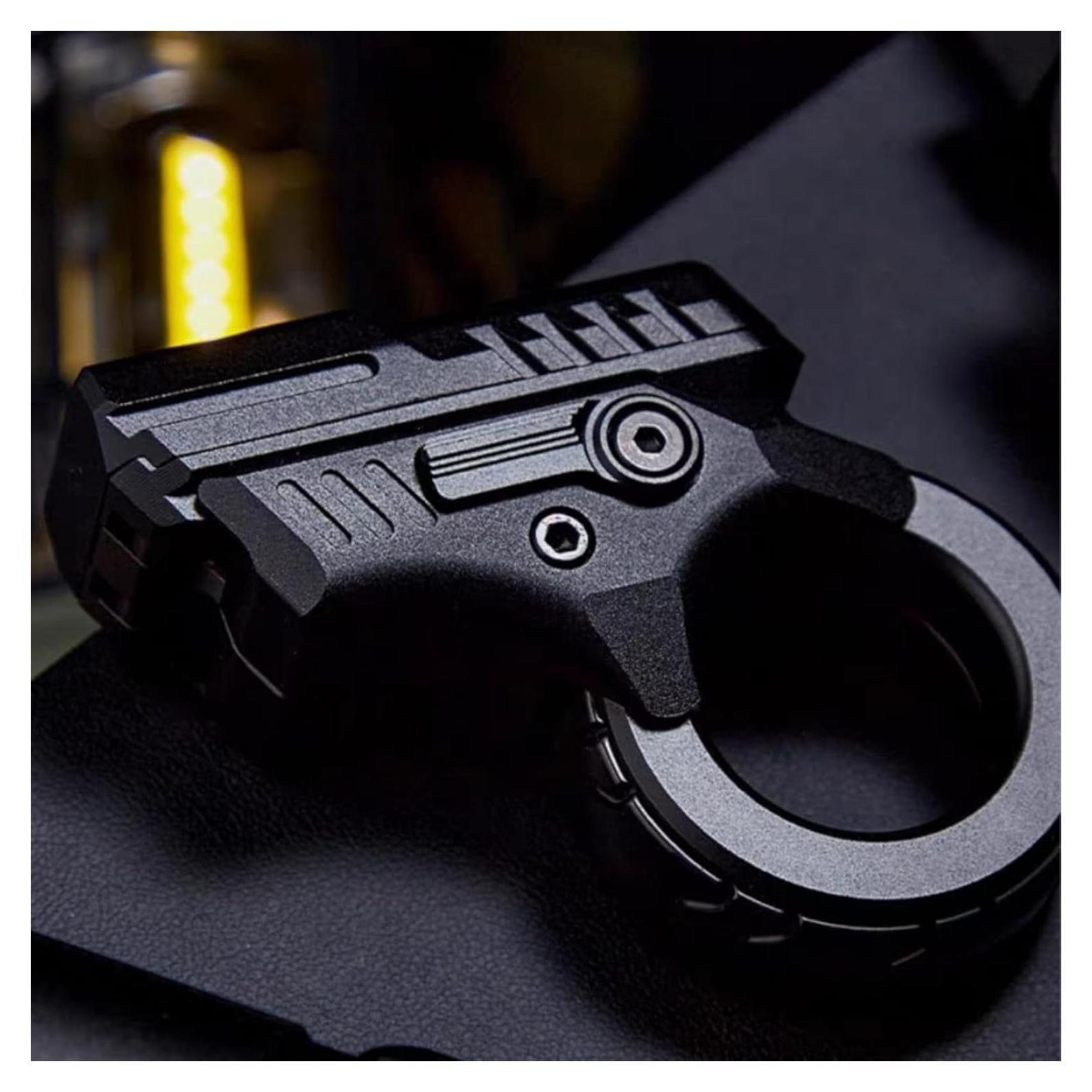 Fidget Gun Slider, Ratchet Finger Fidget, Fingertip Toy Gun Adult Fidgety Anxiety Sufferers Stress Relief Cool Easter Gift Toy for Over 8 Years Old