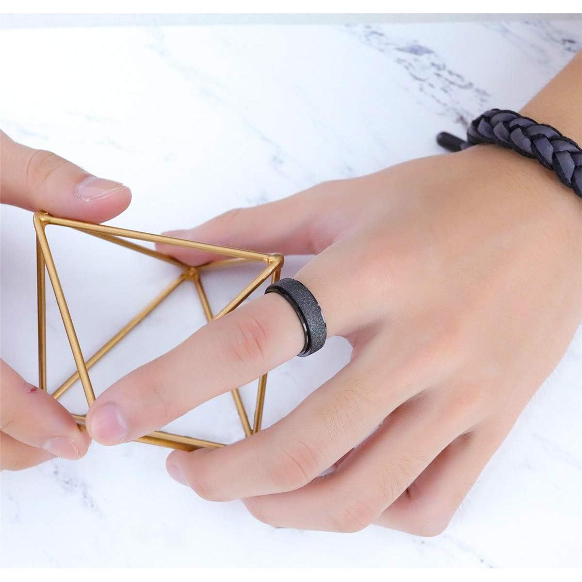 Anillos de Ansiedad Spinner Nanafast 3 PCS Acero Inoxidable Talla 6-12