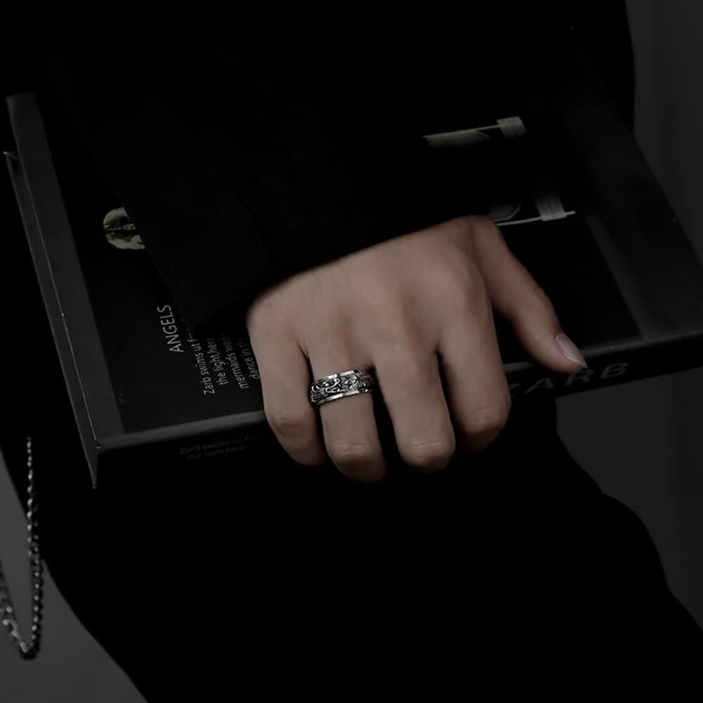 Anillo Giratorio OIDIMS Dragón Fidget Acero Inoxidable Talla 11