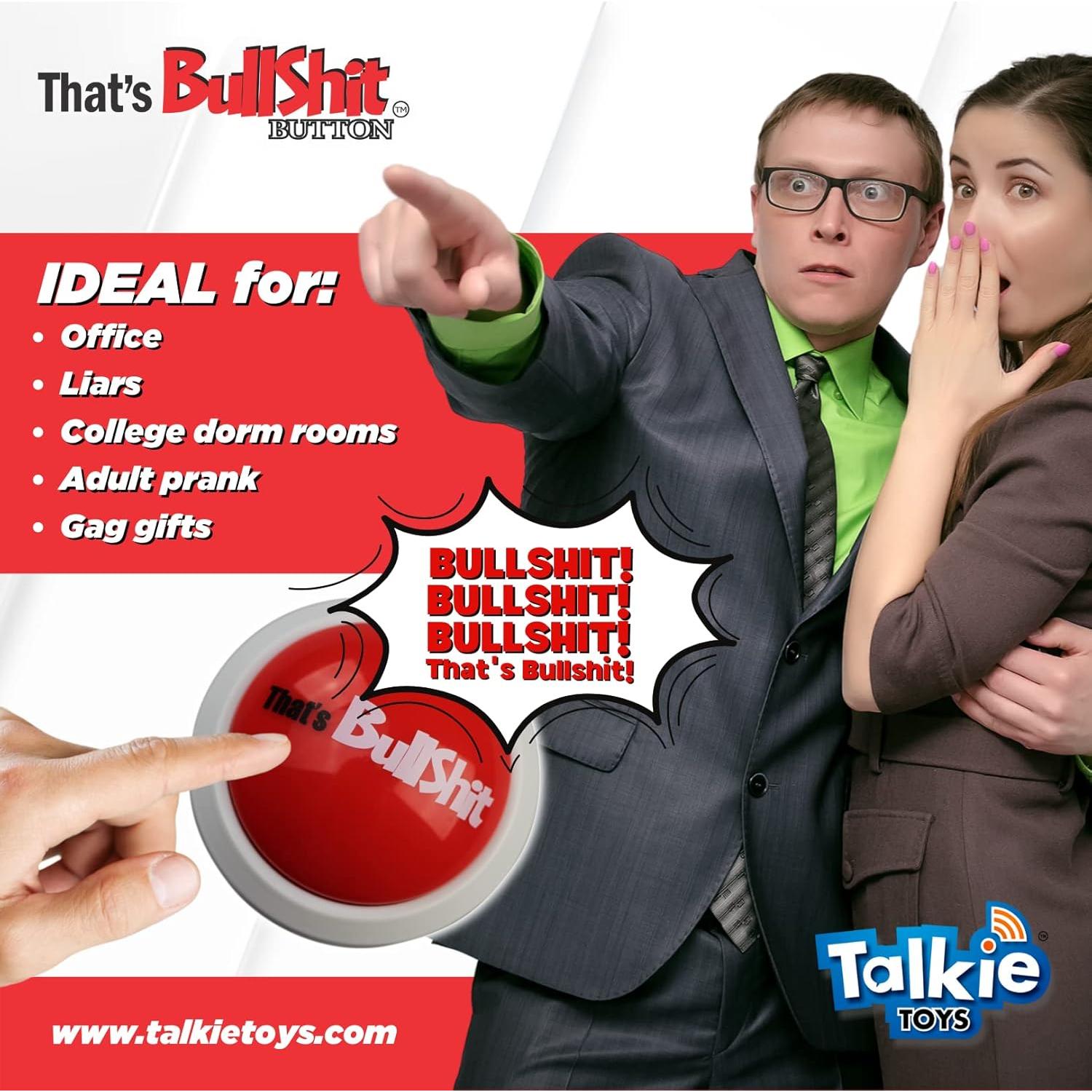 Botón Parlante Talkie Toys M6TBBG - Frases Graciosas y Luz