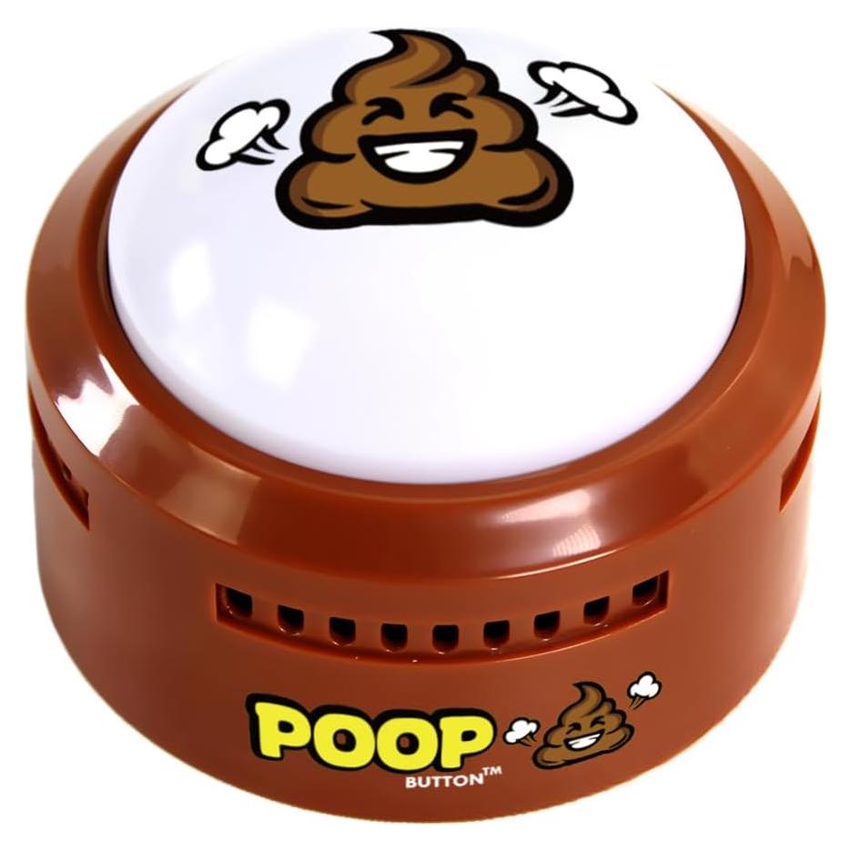 Botón de Caca Talkie Toys - 20 Sonidos Divertidos - Baterías Incluidas