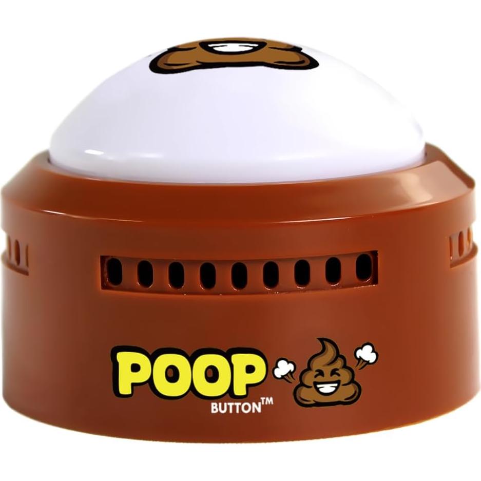 Botón de Caca Talkie Toys - 20 Sonidos Divertidos - Baterías Incluidas