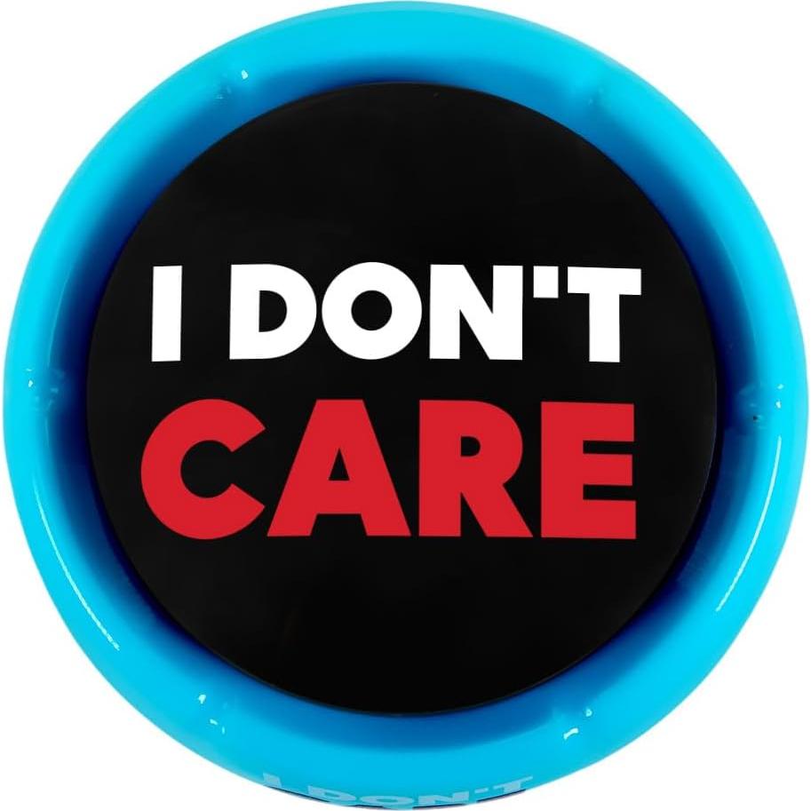 Botón I Don't Care Talkie Toys - 8 Frases Divertidas - Alivio Estrés
