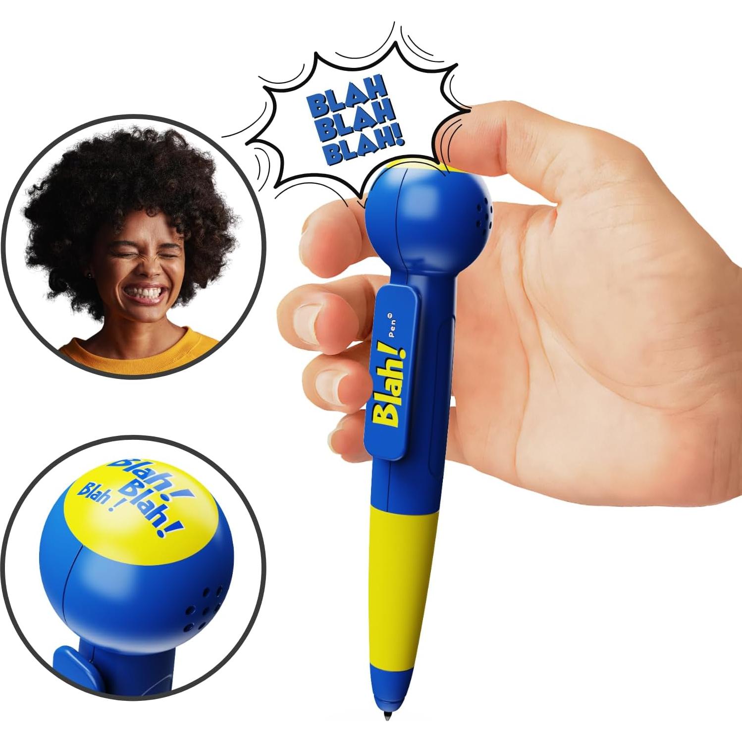 Bolígrafo Hablante Talkie Toys - 12 Frases Divertidas Azul