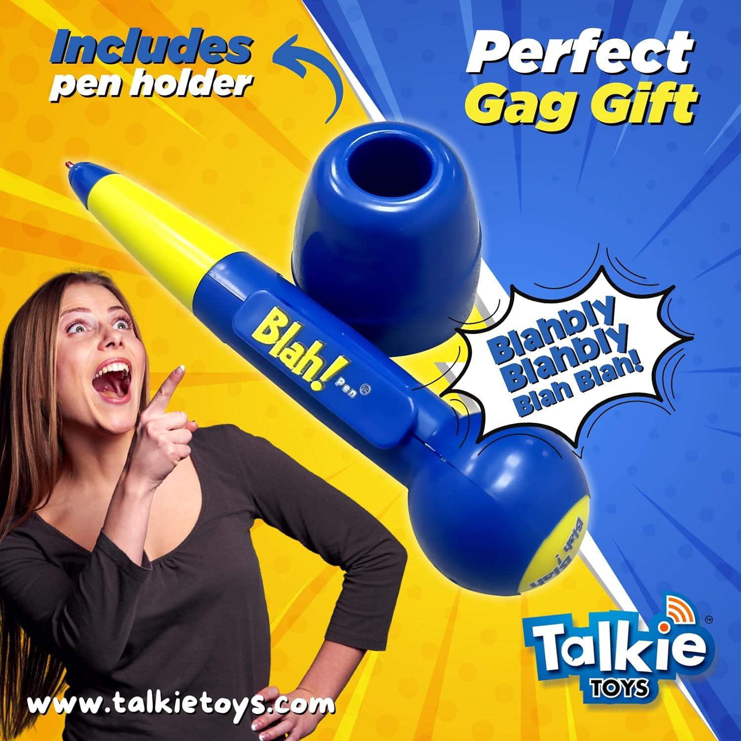 Bolígrafo Hablante Talkie Toys - 12 Frases Divertidas Azul