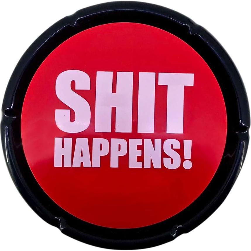 Botón de Broma Shit Happens Talkie Toys - 8 Frases Divertidas