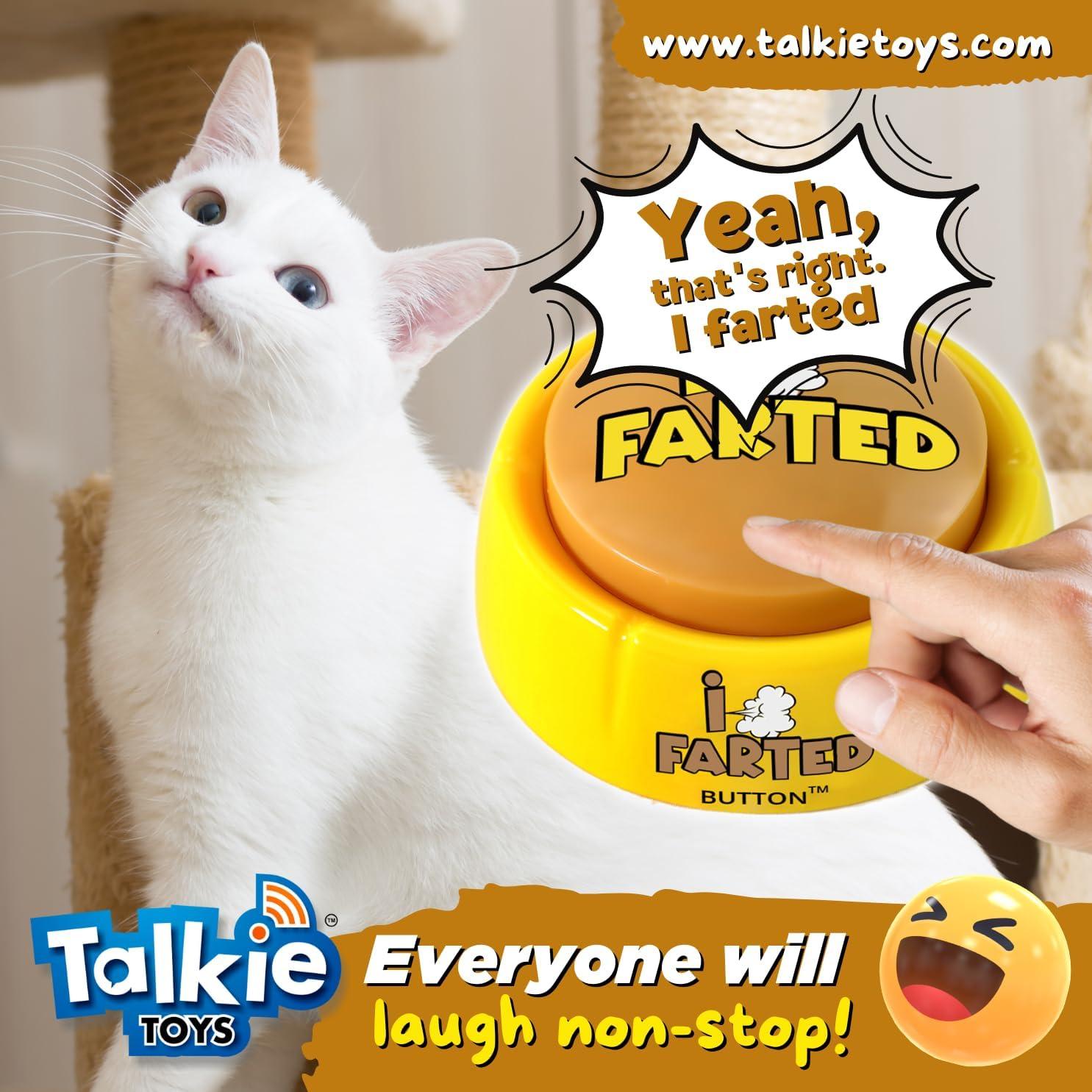 Botón de Pedo Talkie Toys - Reproduce 10 Frases Graciosas