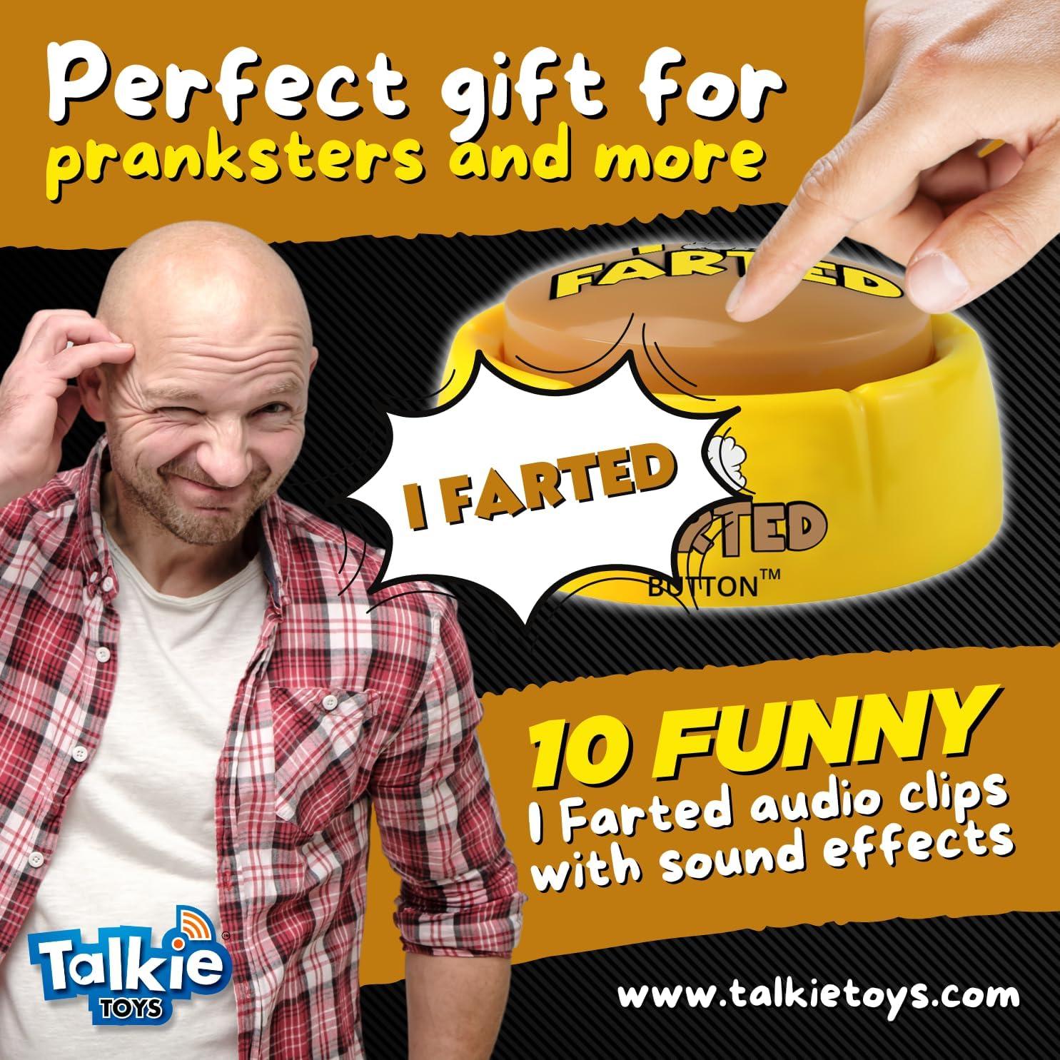 Botón de Pedo Talkie Toys - Reproduce 10 Frases Graciosas