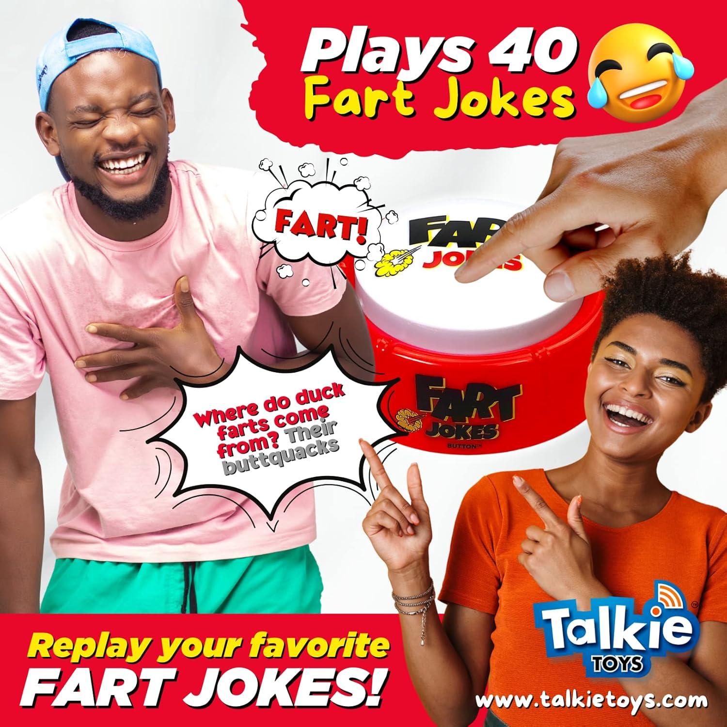 Botón de Chistes de Pedos Talkie Toys - 40 Sonidos Divertidos