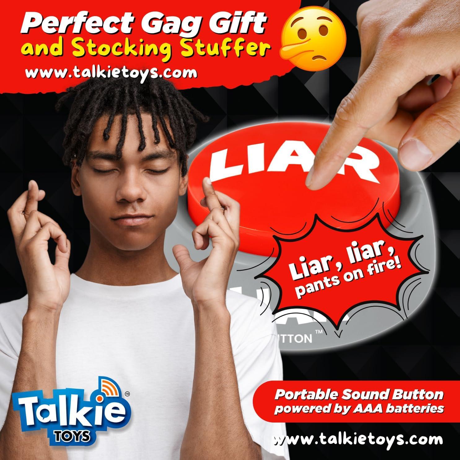 Botón Hablante Divertido Talkie Toys - 8 Frases de Mentiroso