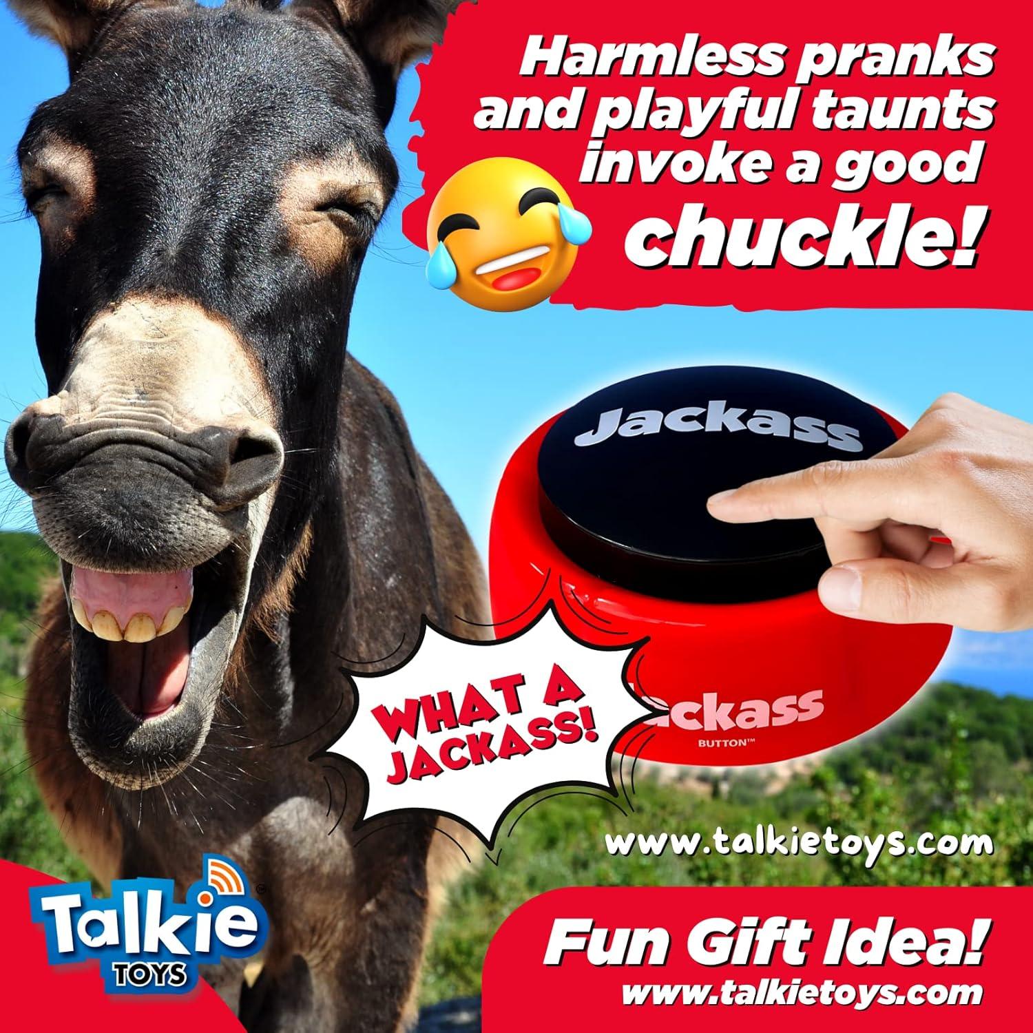 Botón Hablante Talkie Toys Jackass - 10 Frases Graciosas