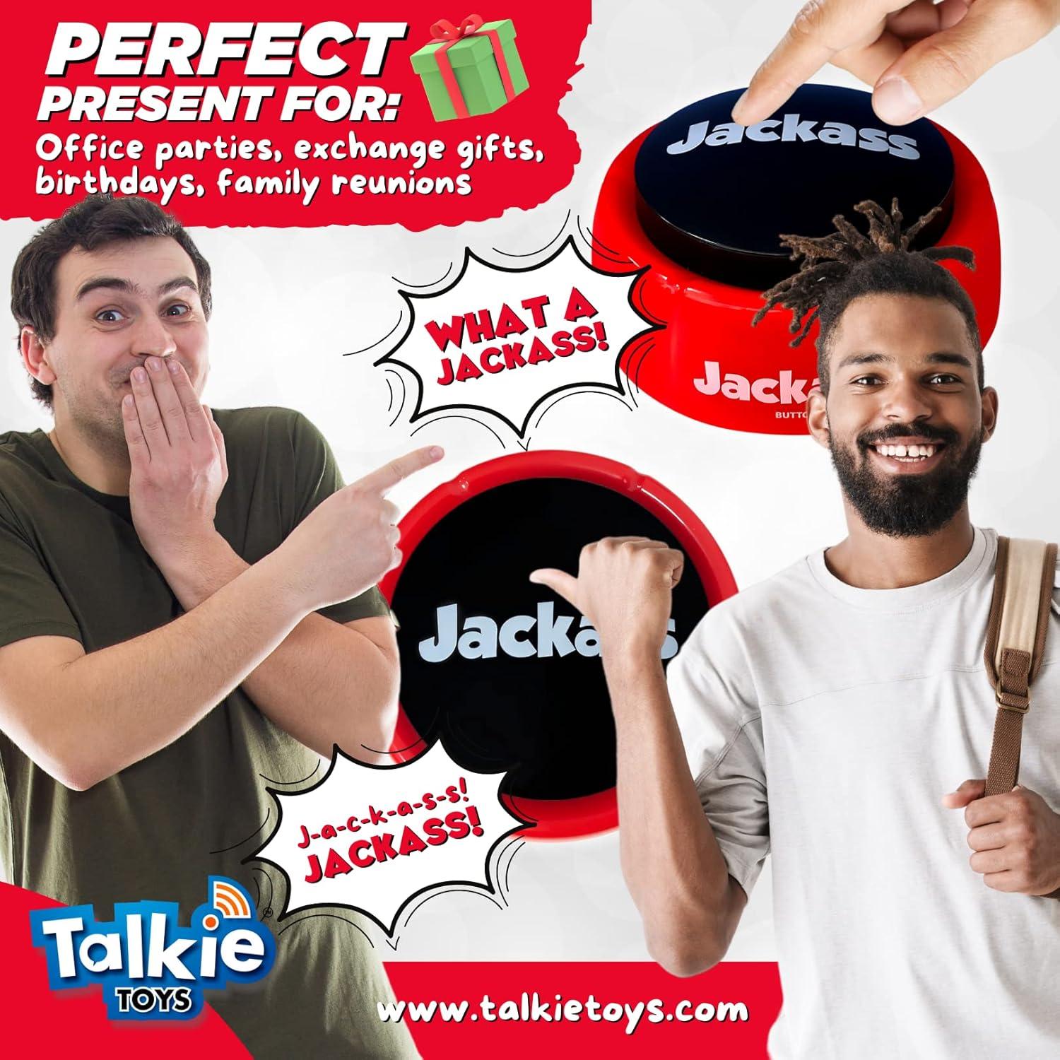 Botón Hablante Talkie Toys Jackass - 10 Frases Graciosas