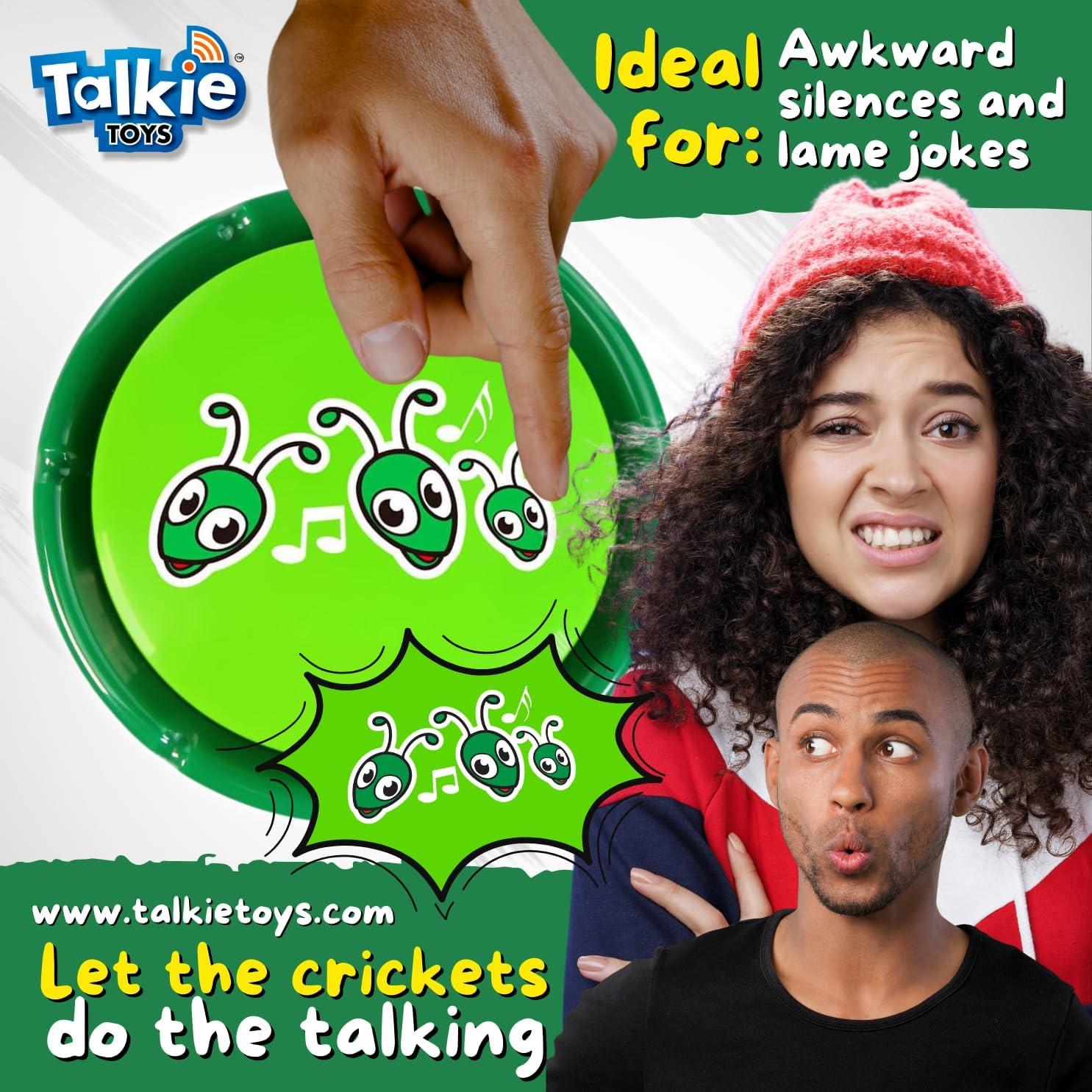 Botón de Sonido de Chirridos de Grillos Talkie Toys - Alivio del Estrés