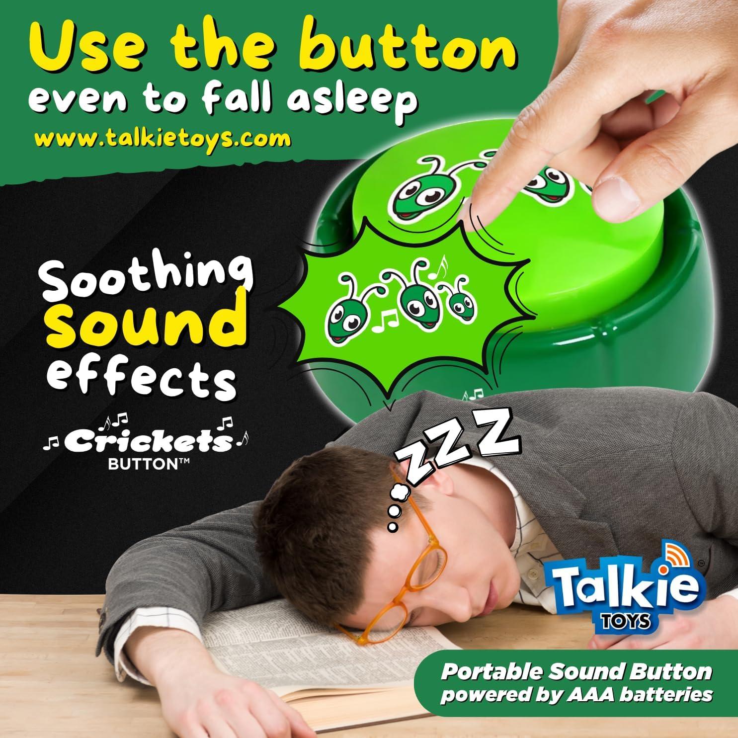 Botón de Sonido de Chirridos de Grillos Talkie Toys - Alivio del Estrés