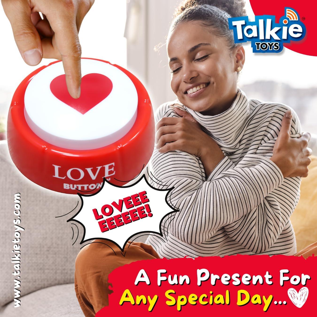 Botón de Amor Talkie Toys - Hablante con 10 Frases Divertidas