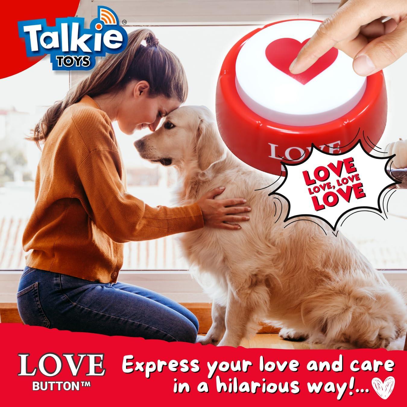 Botón de Amor Talkie Toys - Hablante con 10 Frases Divertidas