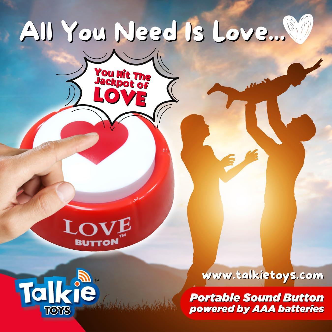 Botón de Amor Talkie Toys - Hablante con 10 Frases Divertidas